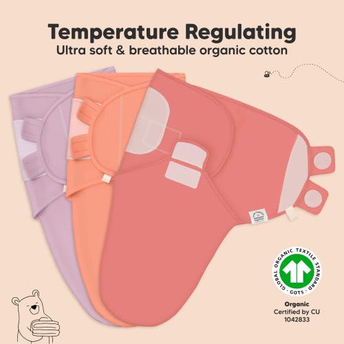 Keababies 3-pack Soothe Swaddle Wraps In Vivacious