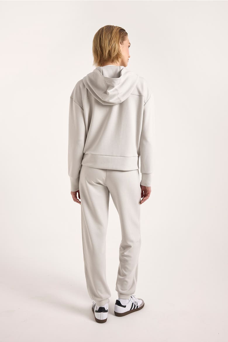 Patch Pocket Jersey Full Zip Hoodie, Alternate, color, Antarctcia