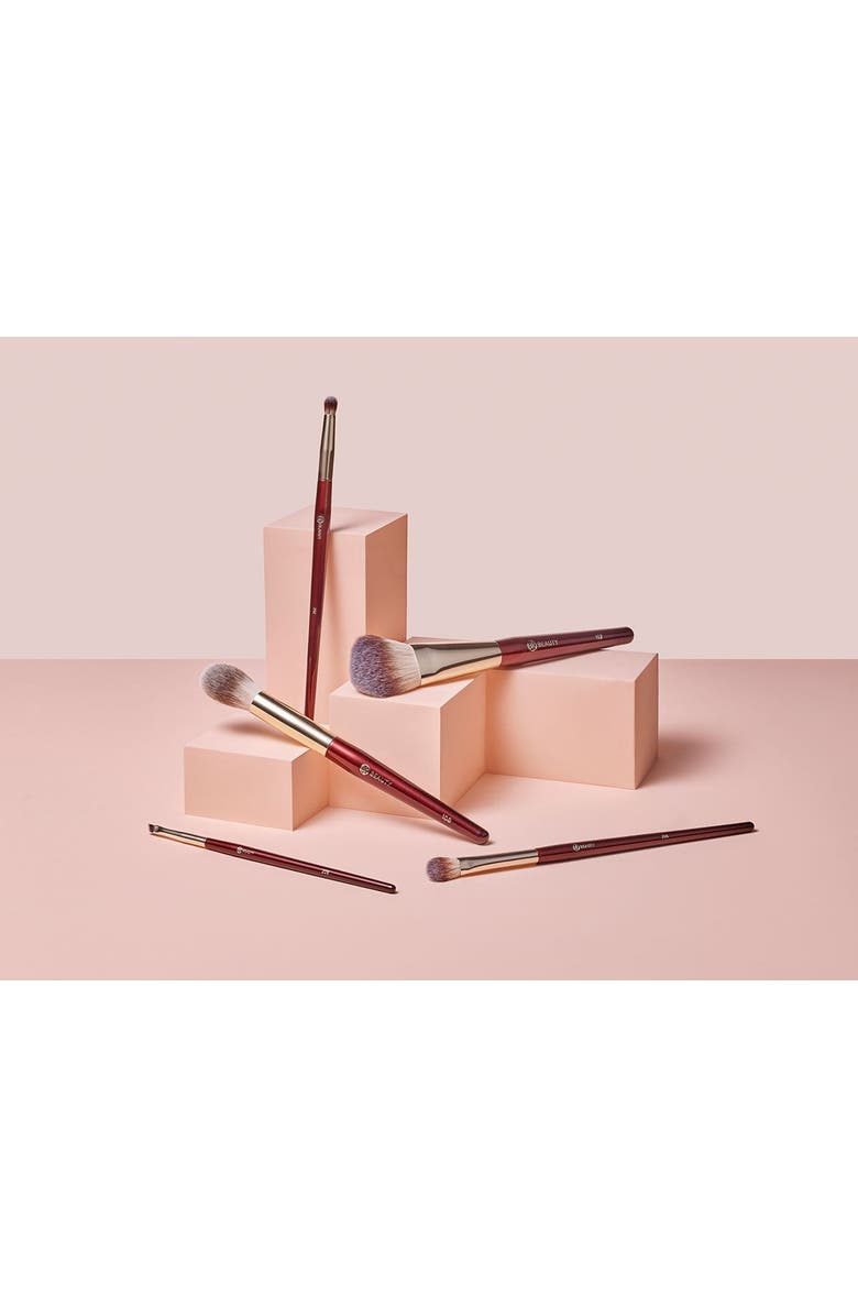BK Beauty Precision Brush Collection, Alternate, color, Burgundy