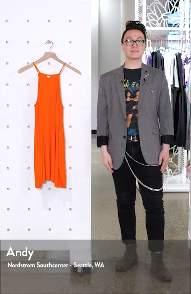 High Neck Ribbed Minidress, sales video thumbnail