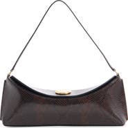 Jacquemus The Ovalo Snakeskin Embossed Leather Shoulder Bag