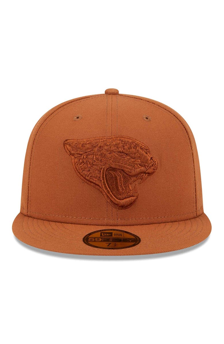 New Era Men's  New Era Brown Jacksonville Jaguars Color Pack 59FIFTY Fitted Hat, Alternate, color, Brown