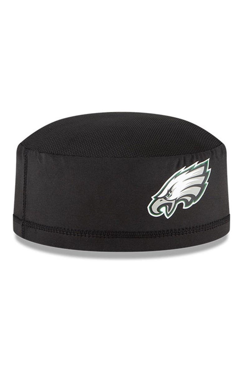 Men's New Era Black Philadelphia Eagles NFL Training Skully Cap, Alternate, color, Black