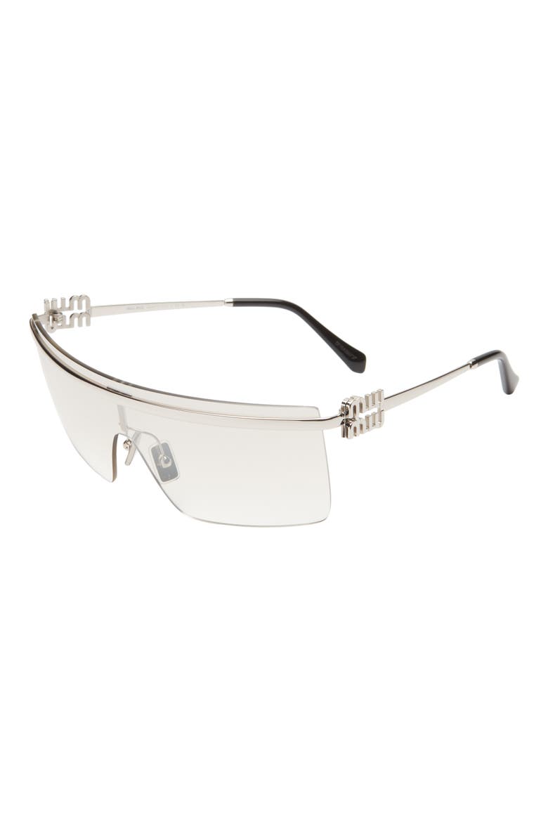 50mm Shield Sunglasses, Alternate, color, SILVER