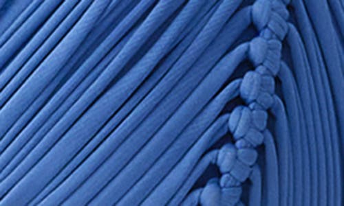 Pq Swim Isla Macramé Triangle Bikini Top In Blue