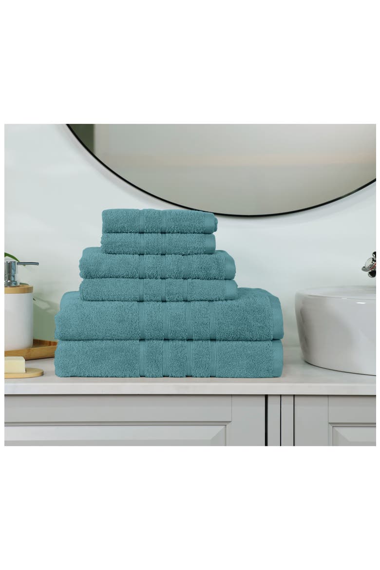 Ultimate 6-Piece Towel Set, Alternate, color, LARKSPUR TEAL