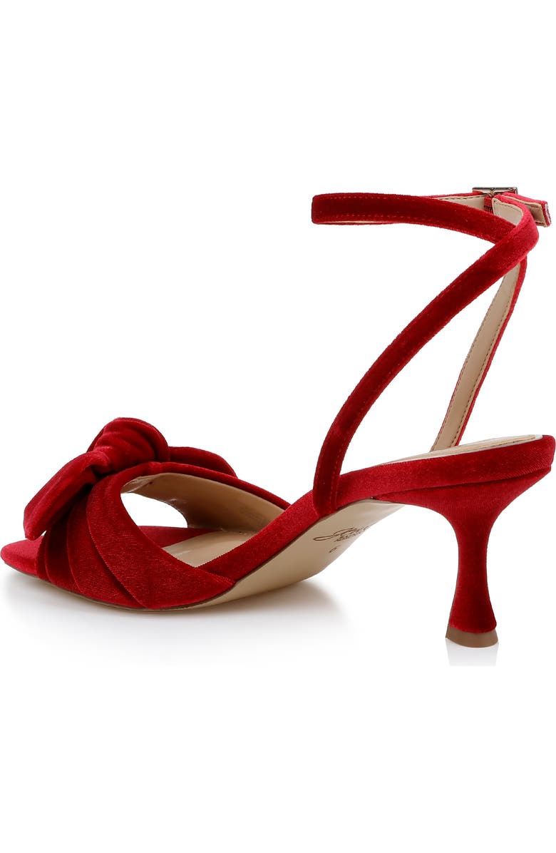 Jewel Badgley Mischka Emeli Ankle Strap Sandal, Alternate, color, Red Velvet