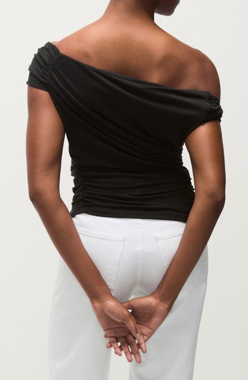 Veronica Beard Delanna One-shoulder Top In Black