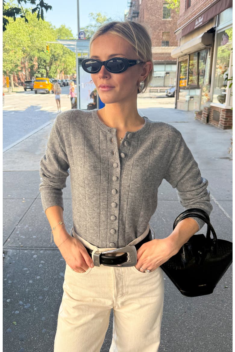 Cassie Cardigan, Alternate, color, HEATHER GREY