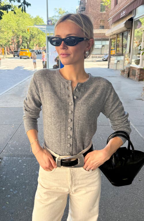 Wayf Cassie Cardigan In Brown