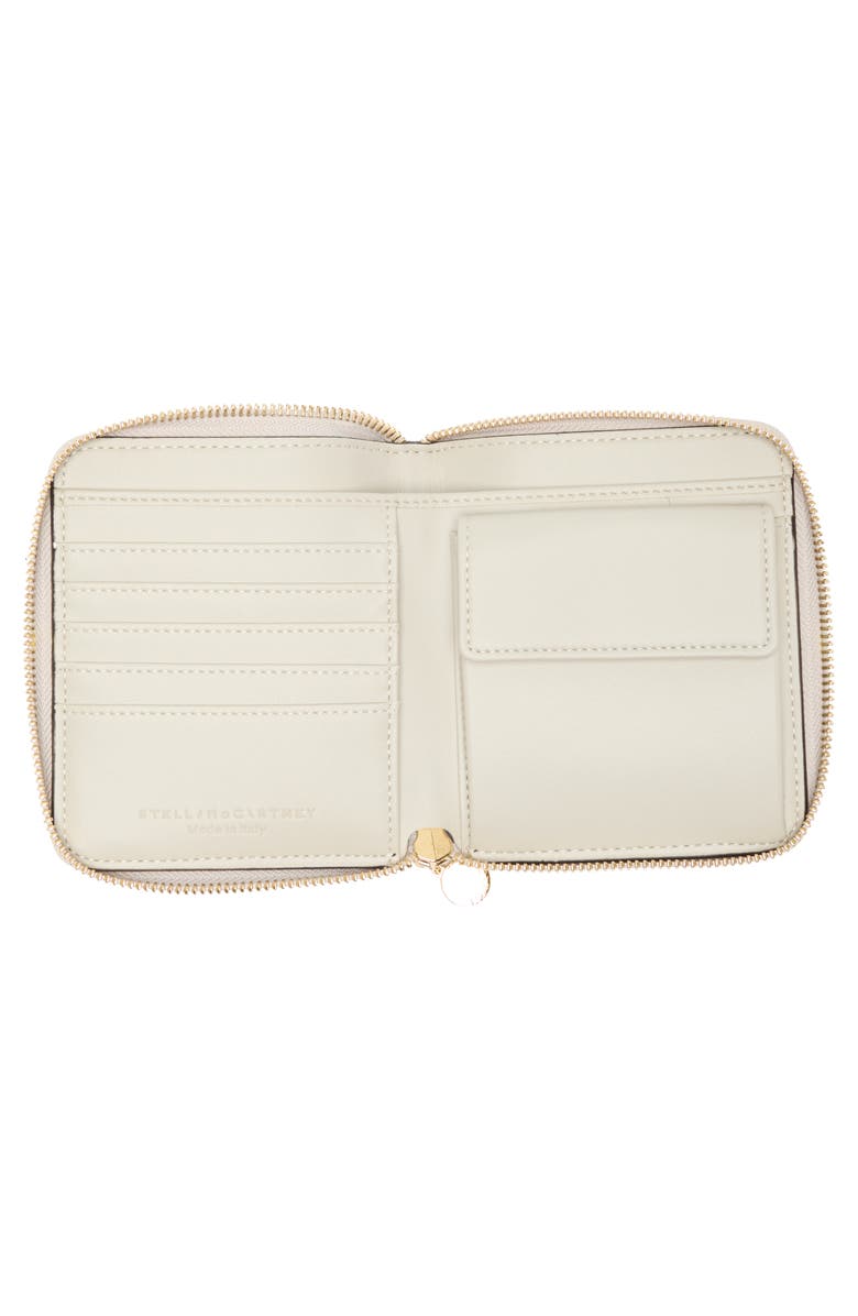 Stella McCartney Zip Around Logo Wallet, Alternate, color,