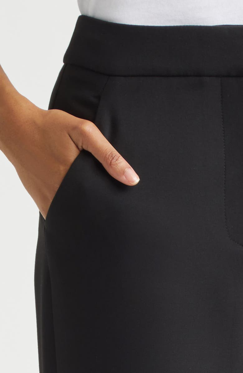 Veronica Beard Tonelli Straight Leg Pants, Alternate, color, Black