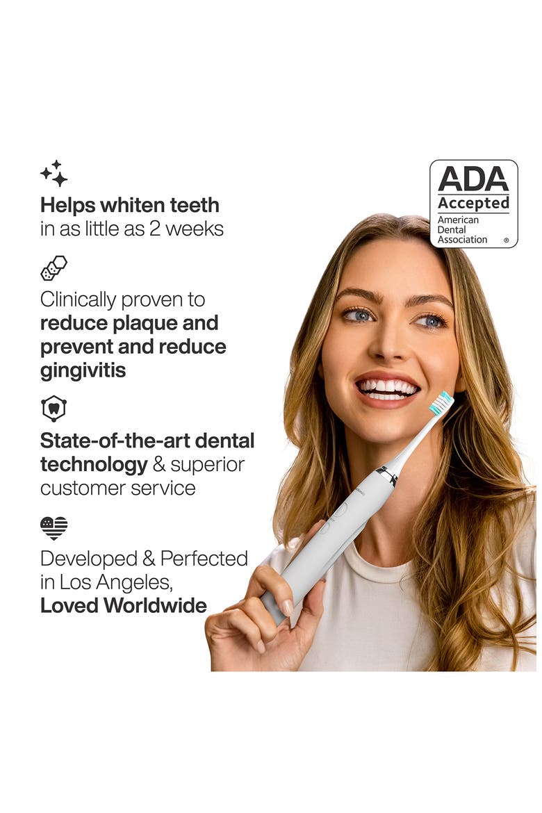 Vibe Series Ultra-Whitening Electric Toothbrush & Aqua Flosser Set, Alternate, color, WHITE