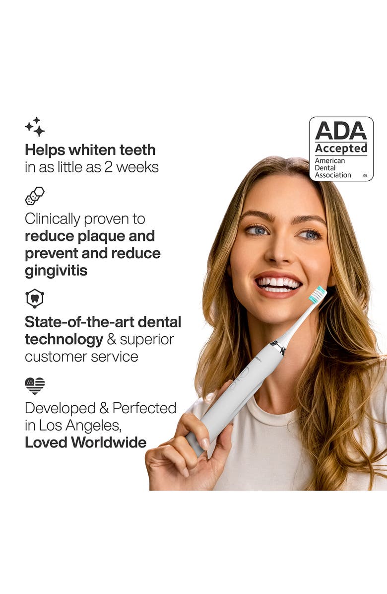 AQUASONIC Vibe Series Ultra-Whitening Toothbrush & Aqua Flosser Set, Alternate, color, White