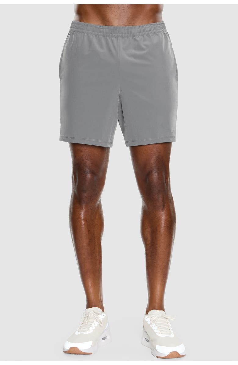 Peloton 7" Unlined Performance Short, Main, color, Fossil Gray