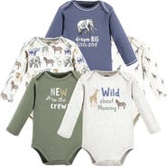 Touched by Nature 5Pk Long Sleeve Organic Bodysuits