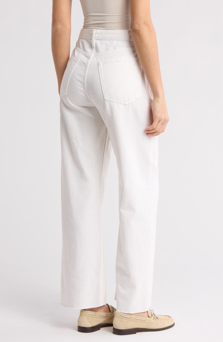 rag & bone Cloud Lori Raw Hem Jeans, Alternate, color, White
