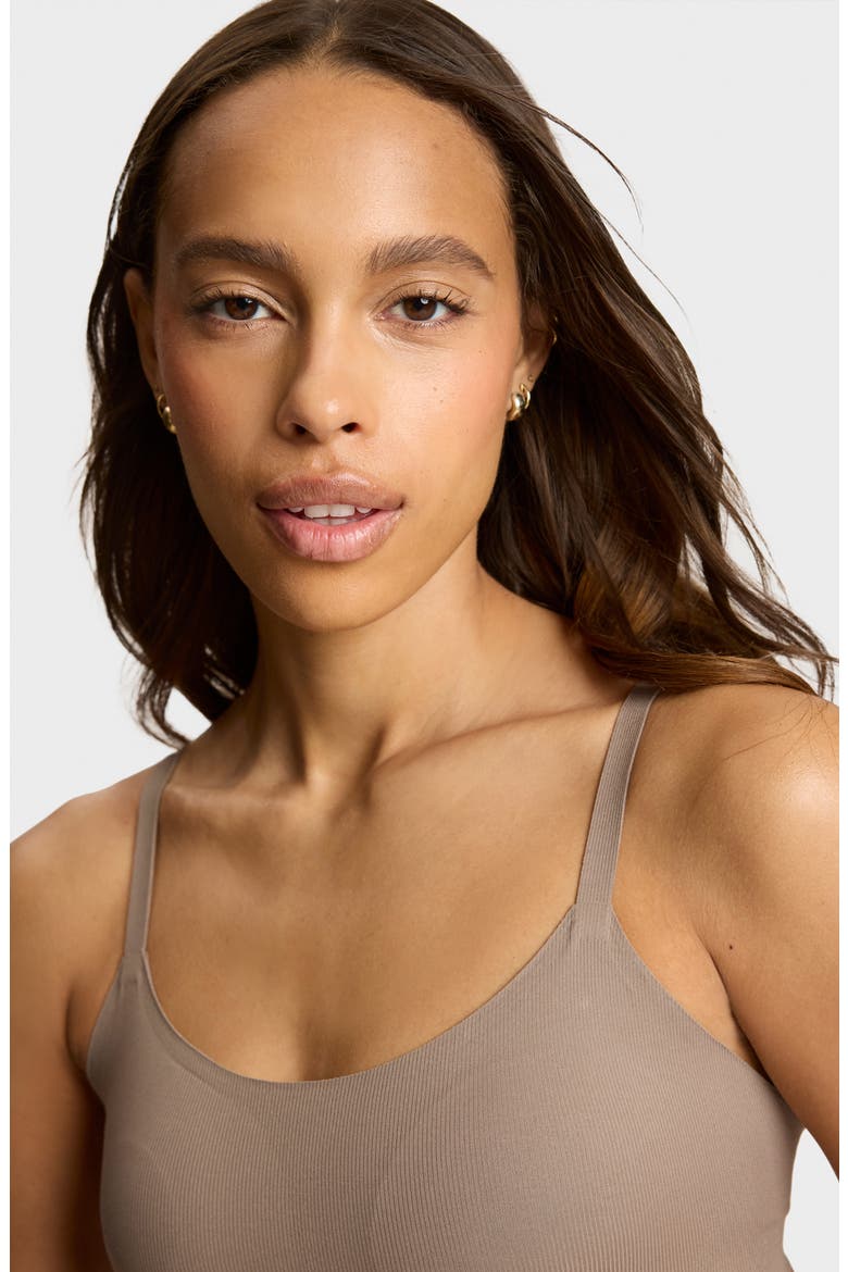 Rib Bralette, Alternate, color, TRUFFLE