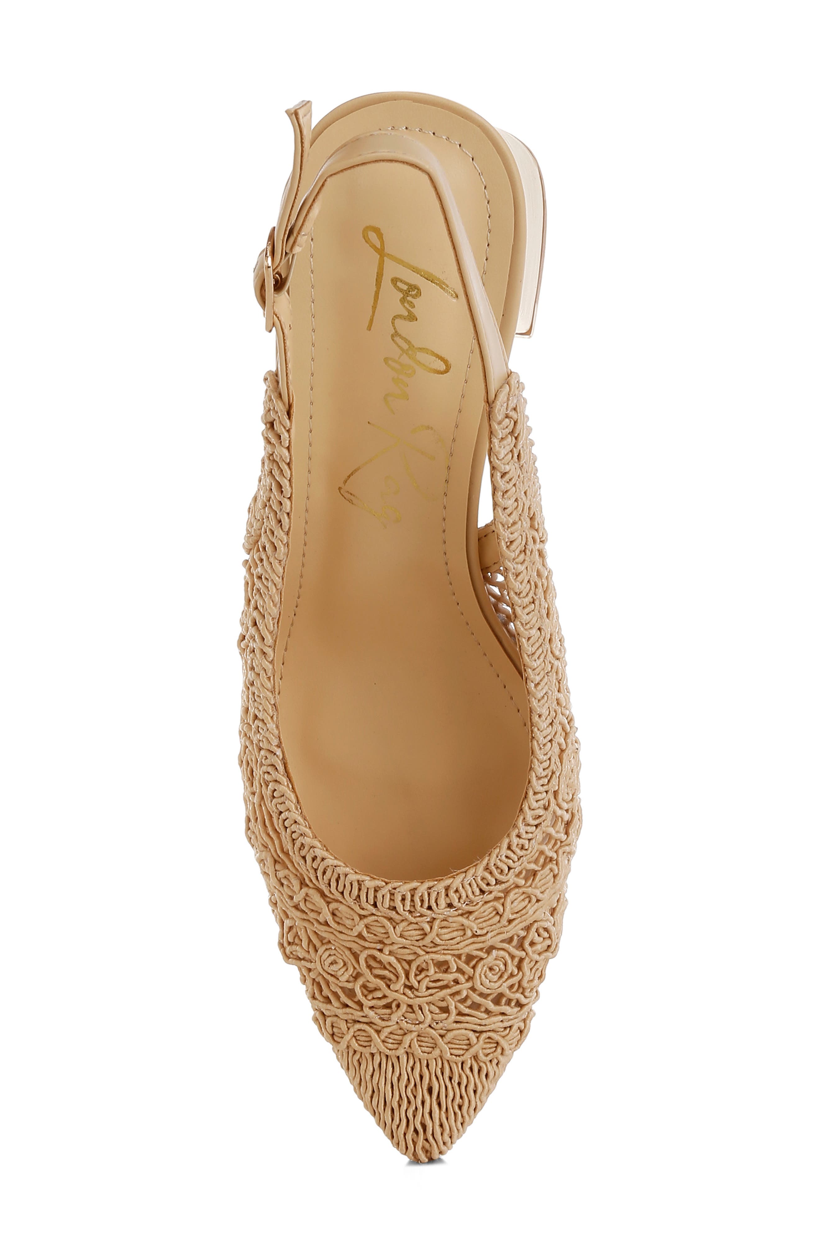 LONDON RAG Tolina Slingback Pump, Alternate, color, Beige