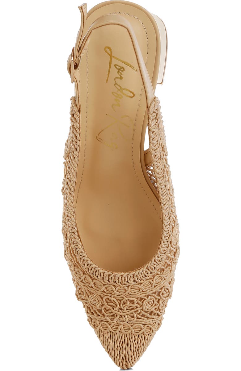 LONDON RAG Tolina Slingback Pump, Alternate, color, Beige