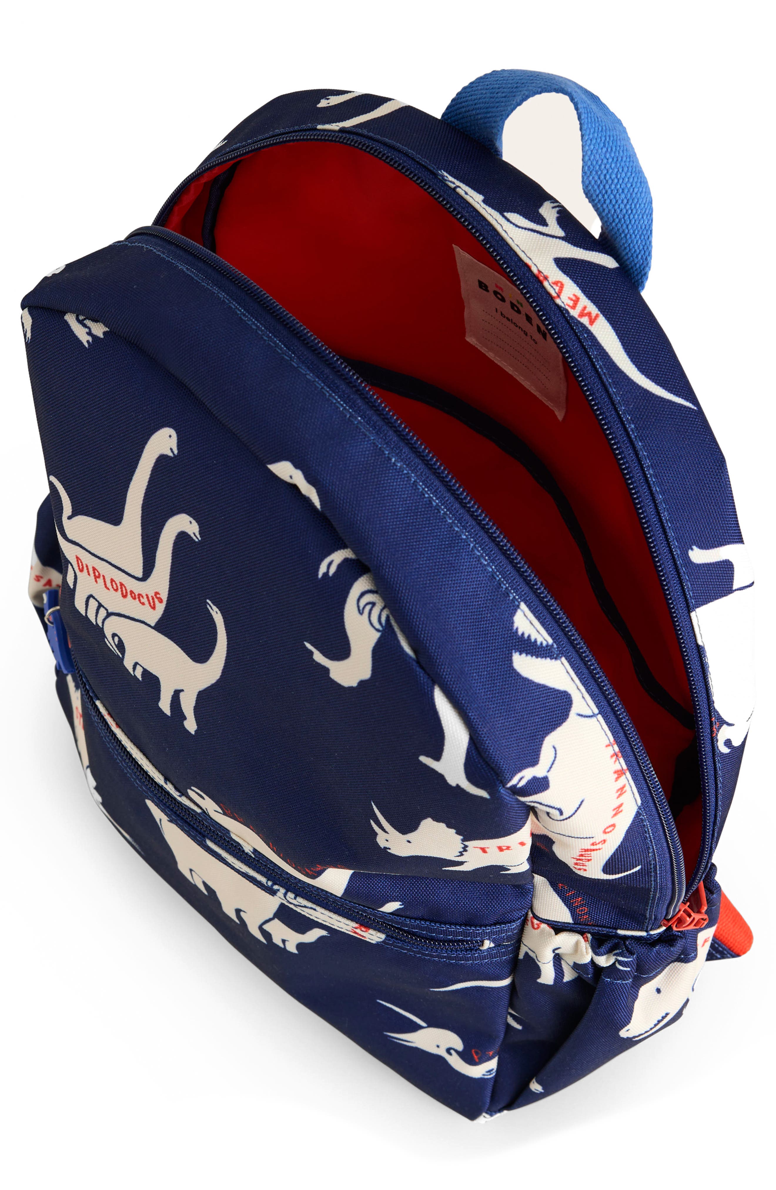 Mini Boden Kids' Dinosaur Backpack, Alternate, color, 