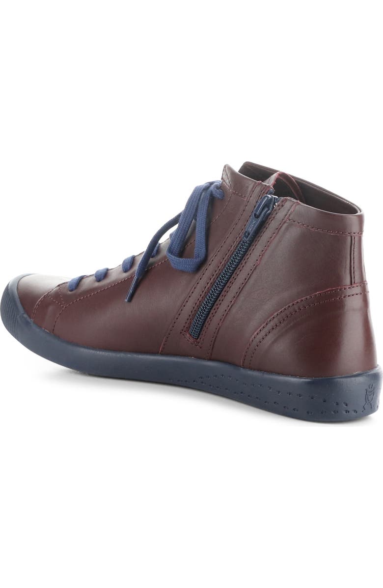 Softinos by Fly London Ibbi Lace-Up Sneaker, Alternate, color, 028 Dark Red Supple