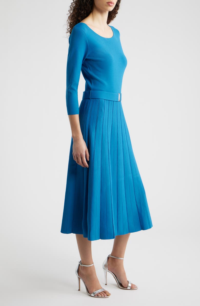 Elie Tahari The Sumner Sweater Dress, Alternate, color, Blue Palace