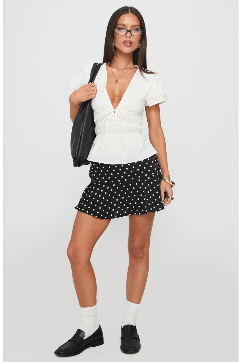 Vanish Dot Miniskort, Alternate, color, BLACK POLKA