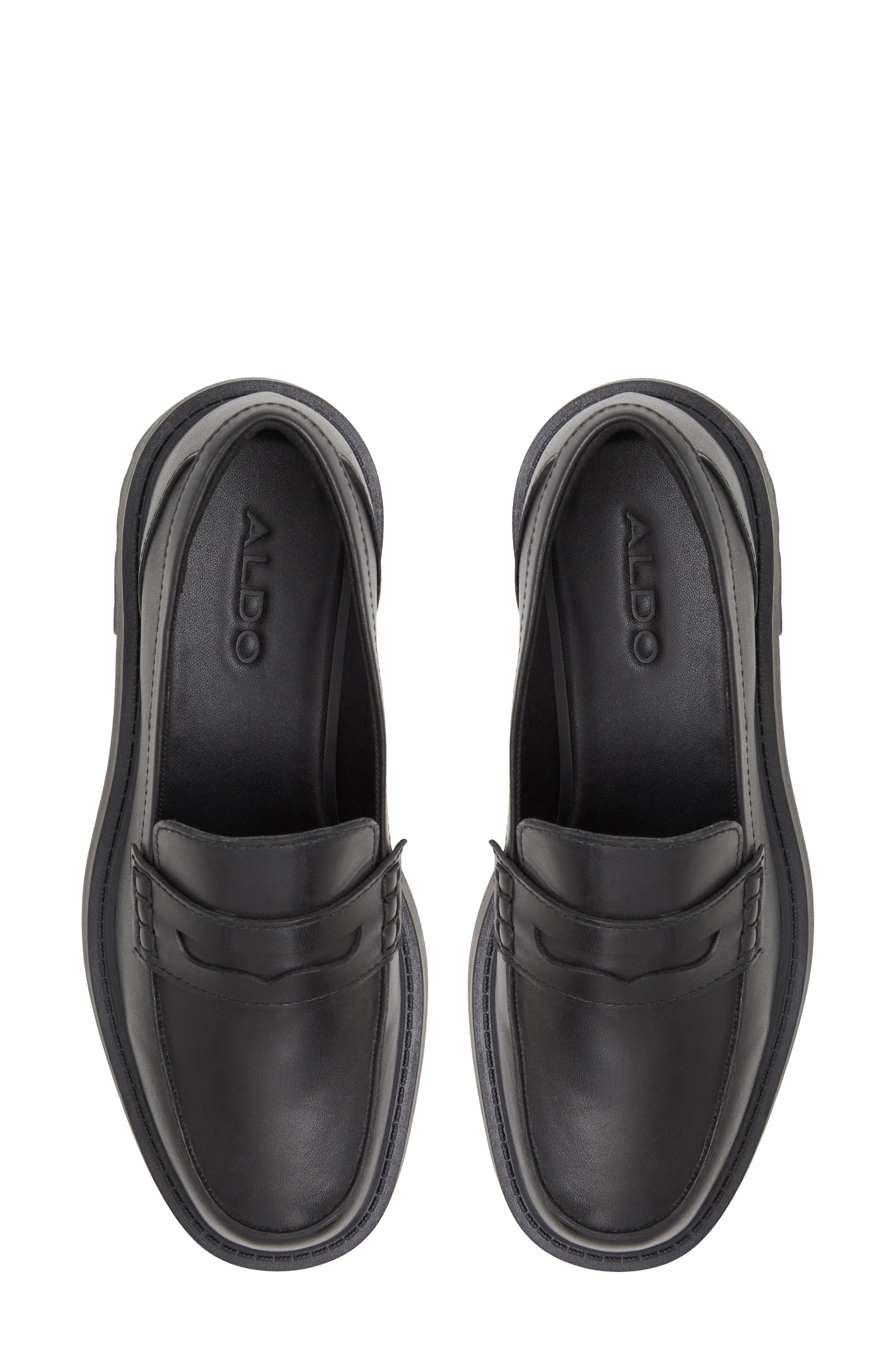 ALDO Cadaycia Platform Penny Loafer, Alternate, color, Black
