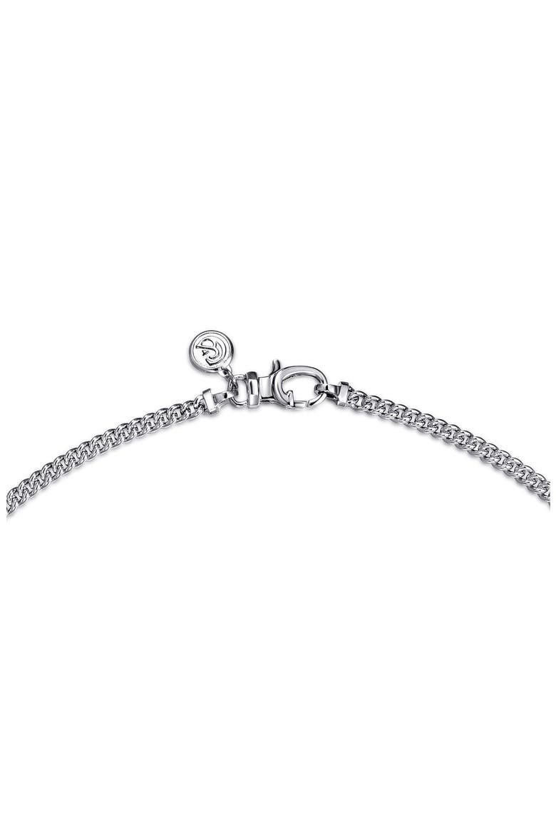 Contemporary Sterling Silver Curb Chain Necklace, Alternate, color, STERLING SILVER