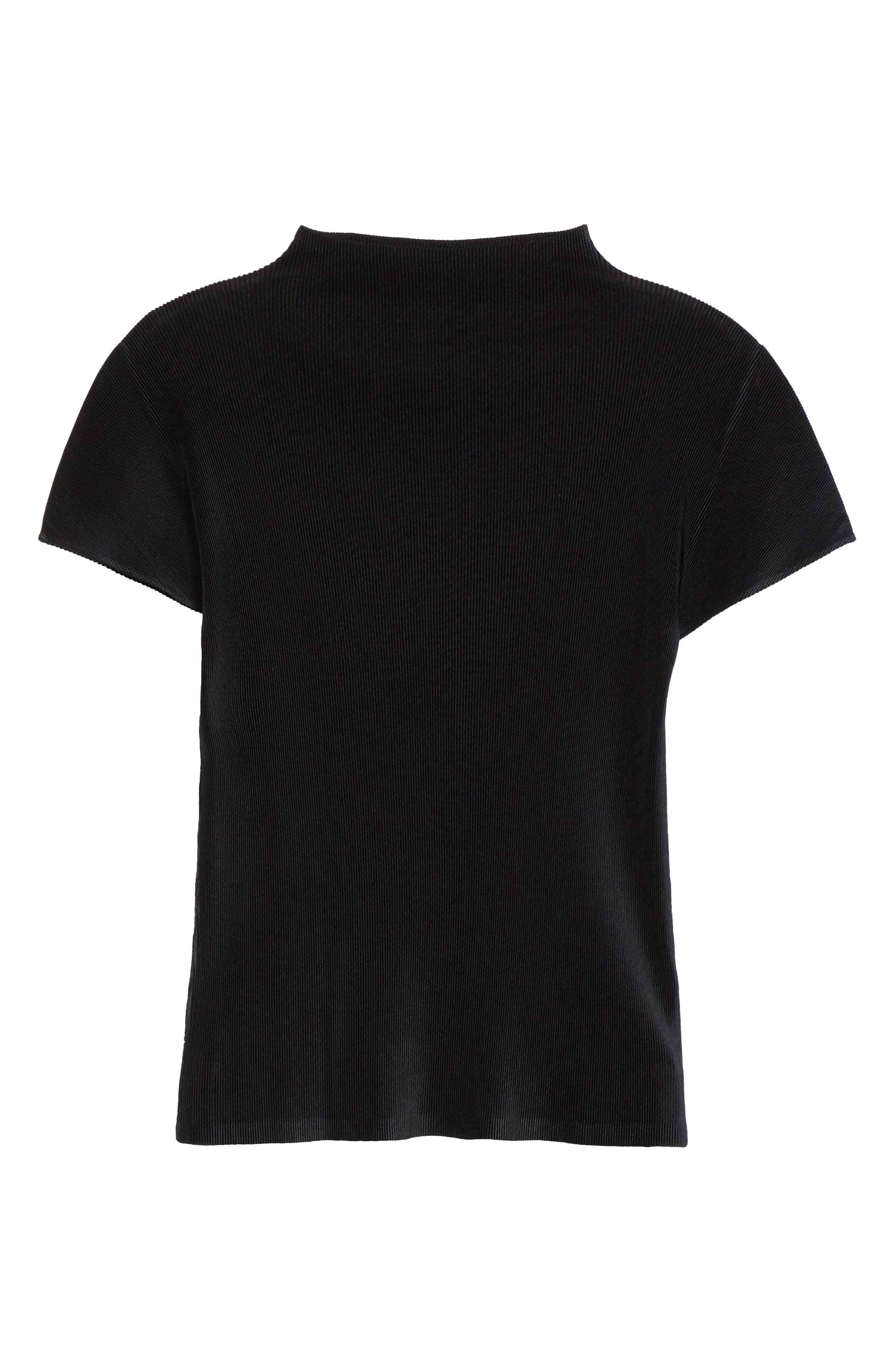Pleats Please Issey Miyake Mist Basics Funnel Neck Top (Women
