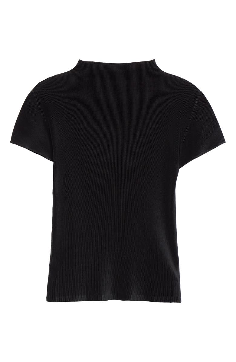 Pleats Please Issey Miyake Mist Basics Funnel Neck Top, Alternate, color, 