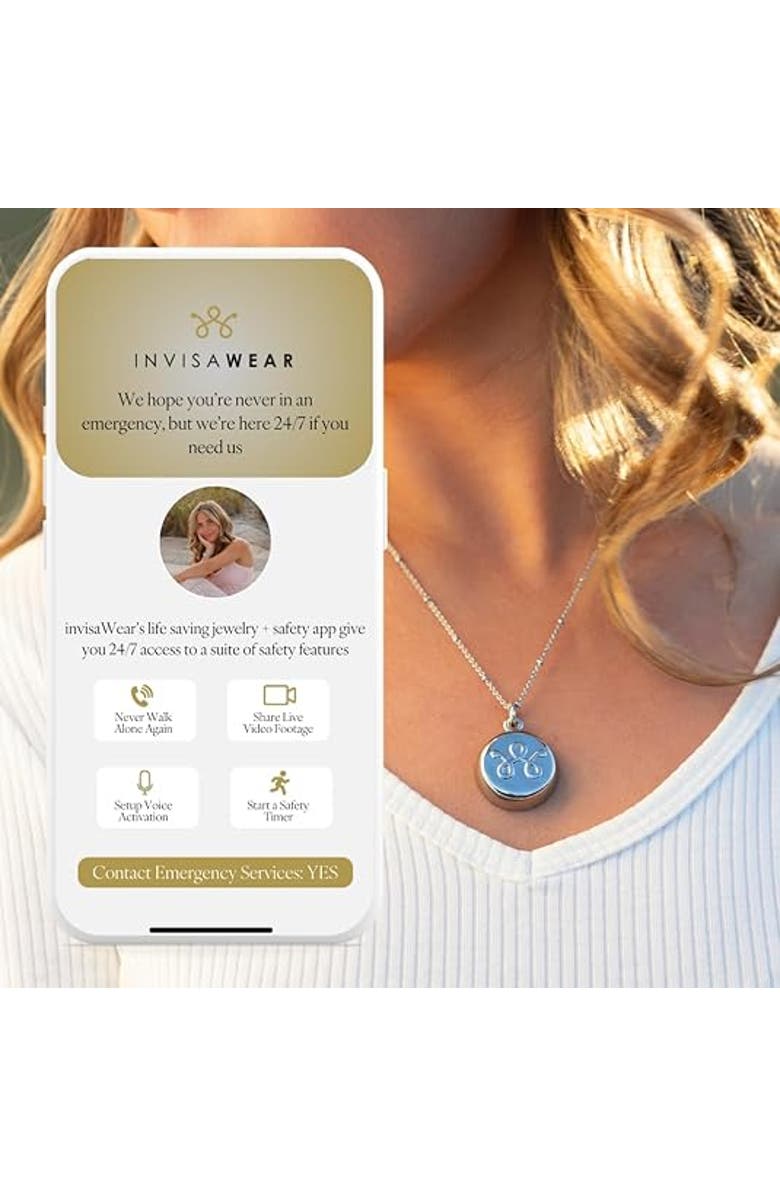 invisaWear Smart Jewelry - Personal Safety Device with ADT and 911 Featues - Bracelet, Alternate, color, 