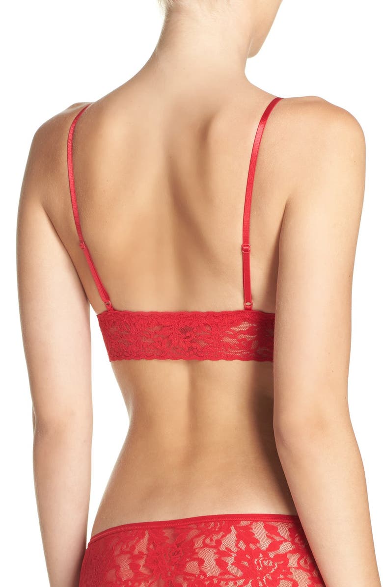 Hanky Panky Signature Lace Padded Bralette, Alternate, color, Red