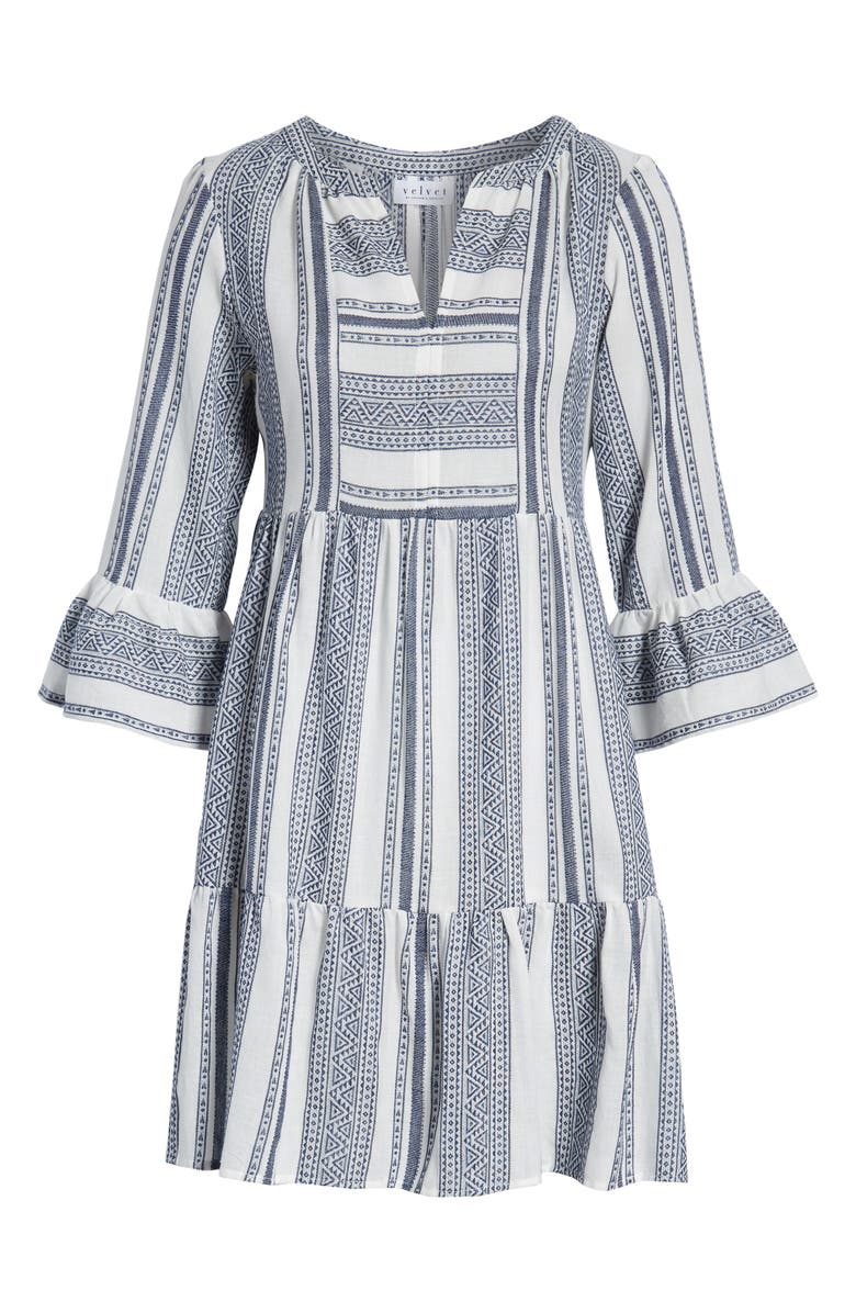 Velvet by Graham & Spencer Malaga Jacquard Cotton Dress, Alternate, color, 