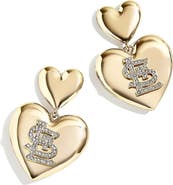 WEAR by Erin Andrews x Baublebar St. Louis Cardinals Heart Statement Drop Earrings
