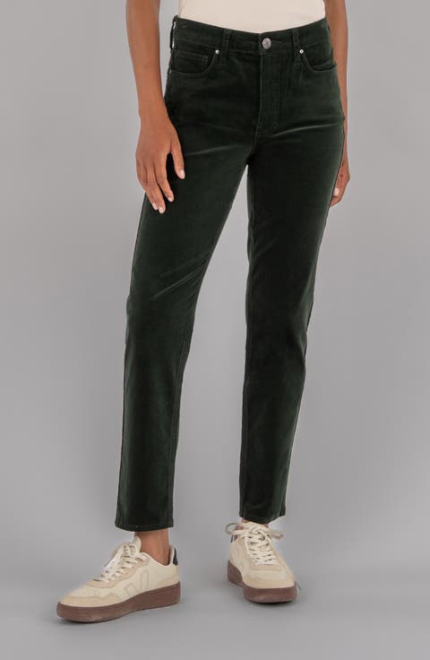 Rachael High Waist Corduroy Mom Jeans (Regular & Petite)