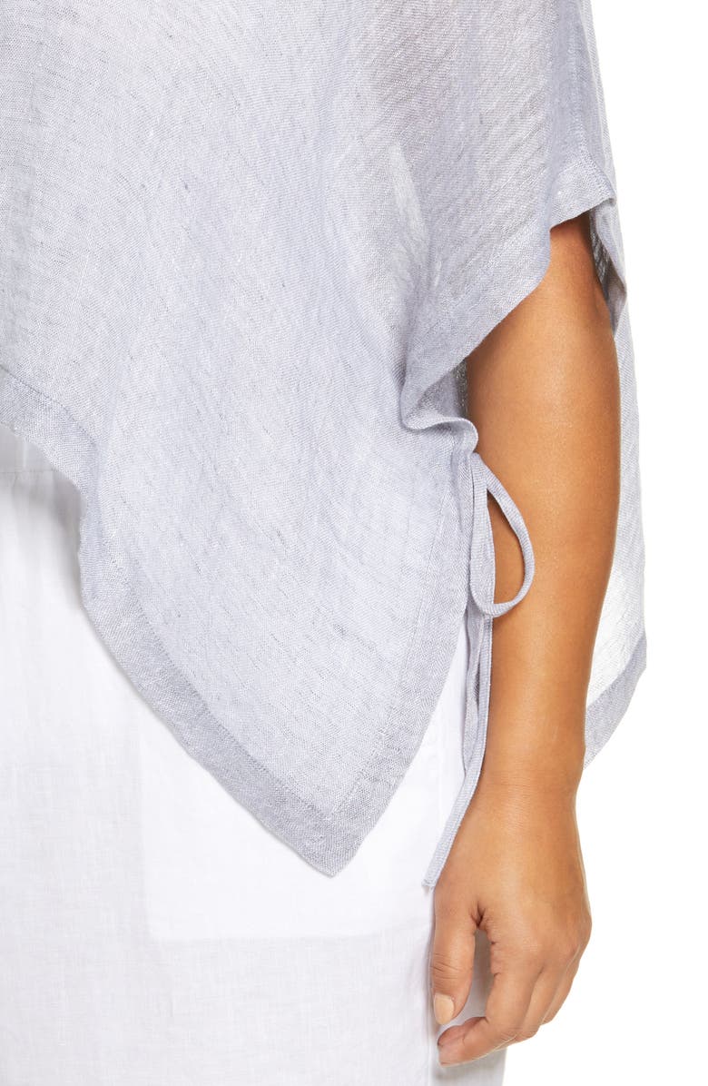 Eileen Fisher Organic Linen Poncho, Alternate, color,