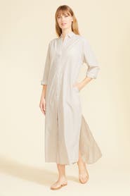 SITANO Riga Striped Shirt Dress