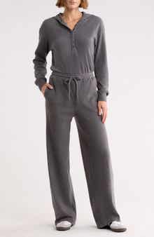 Madden Girl Hooded Henley Jumpsuit