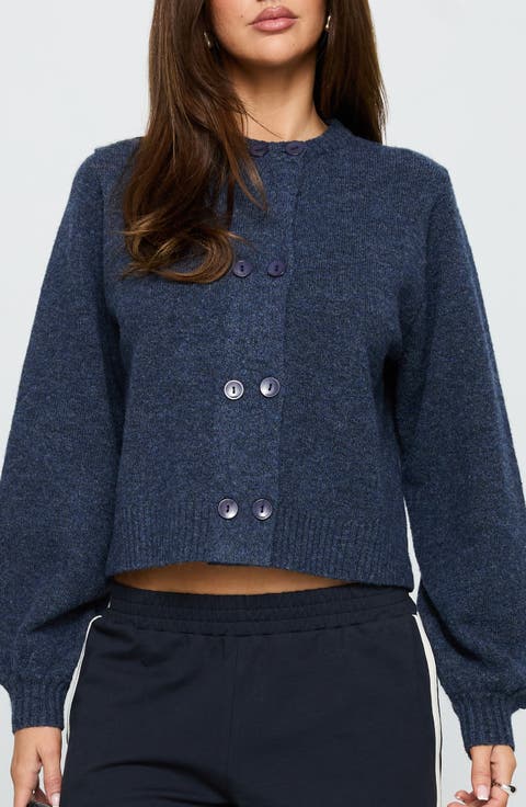 Kammi Double Button Crop Cardigan