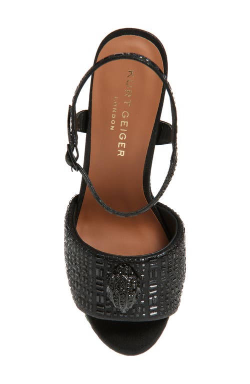 Kurt Geiger London Kensington Ankle Strap Platform Sandal In Gray