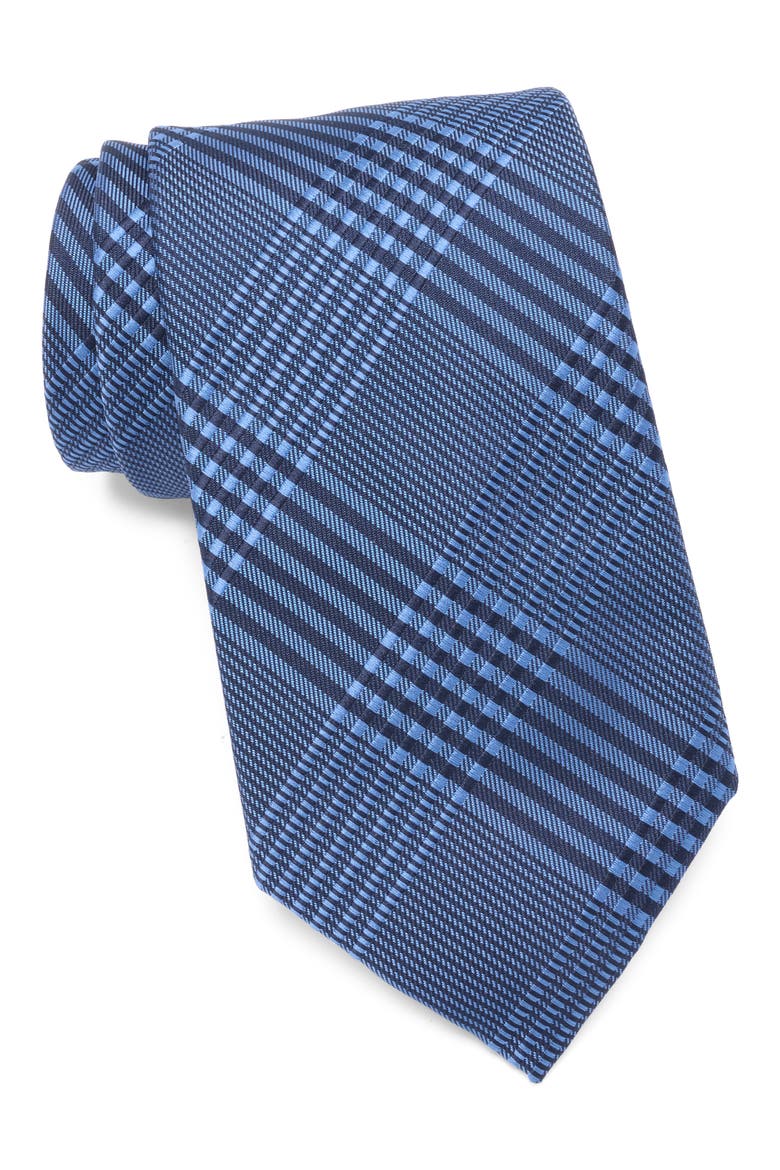 Hondre Check Tie, Main, color, NAVY