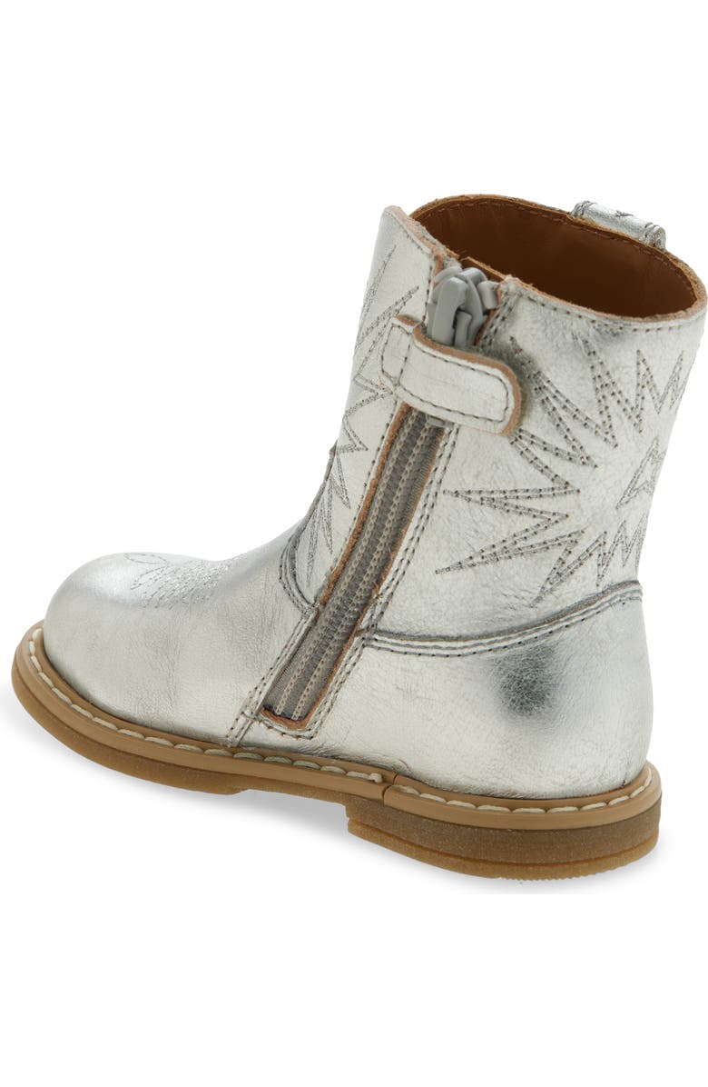 Golden Goose Kids' Wish Star Western Boot, Alternate, color, Silver