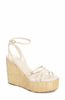 Valentino Garavani Raflower Platform Wedge Sandal
