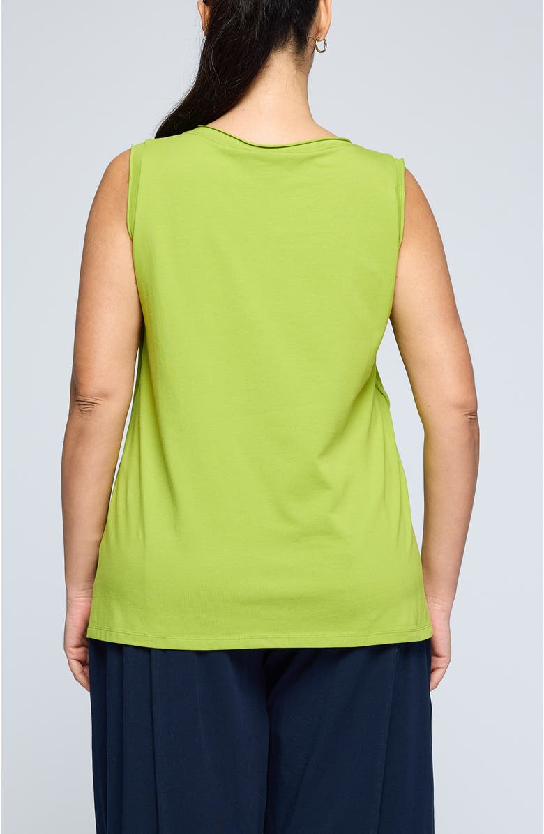 LUUKAA Azari Sleeveless Jersey Top, Alternate, color, Lime