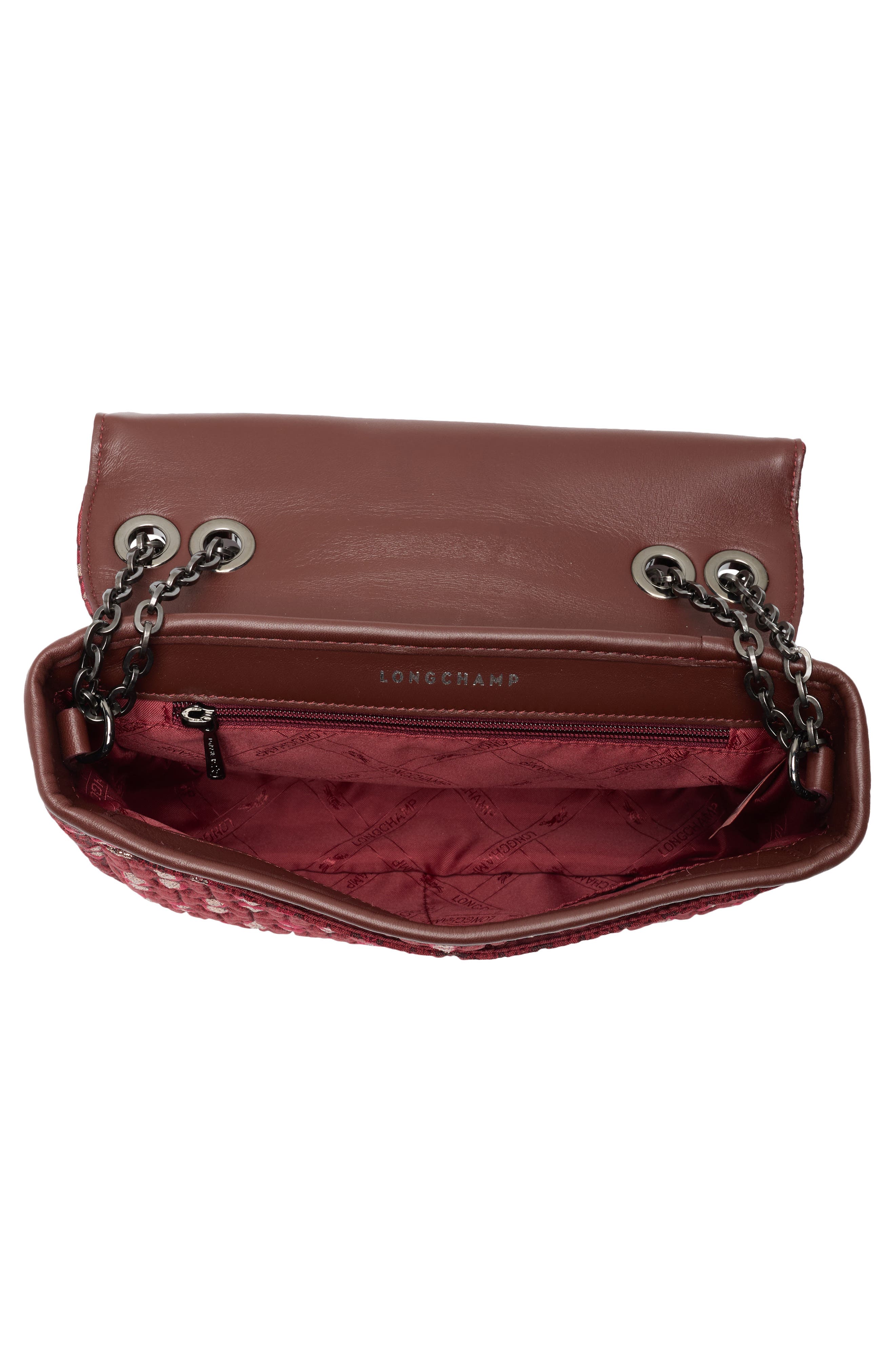 Longchamp Amazone Small Crossbody Bag, Alternate, color, Fig