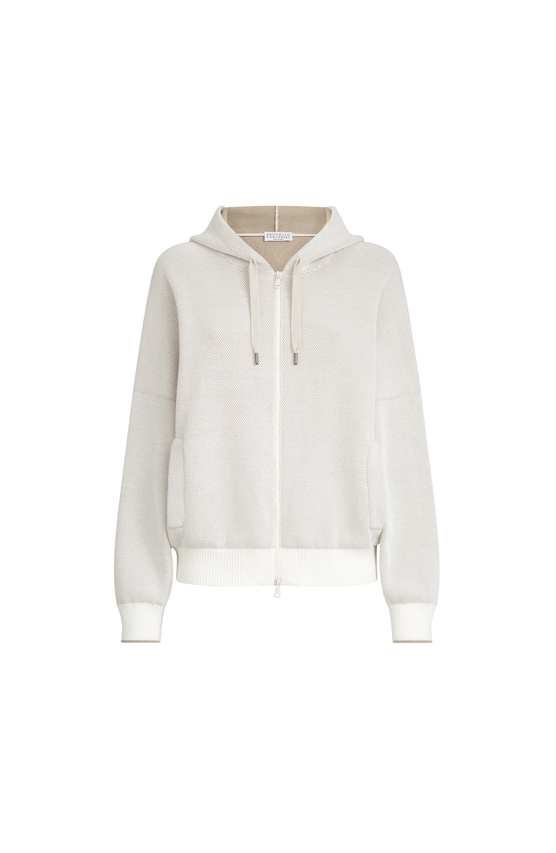 Brunello Cucinelli Honeycomb stitch sweatshirt, Main, color, Panama