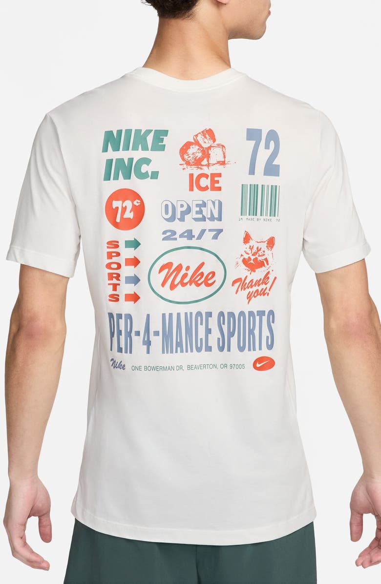 Nike Dri-FIT 3MO GFX Graphic T-Shirt, Alternate, color, Sail