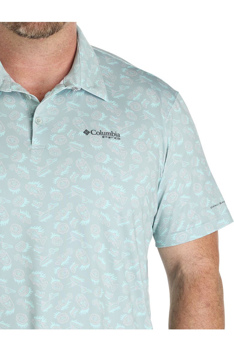 Big & Tall PFG Super Slack Tide II Stretch Polo Shirt, Alternate, color, CRUSHED BLUE